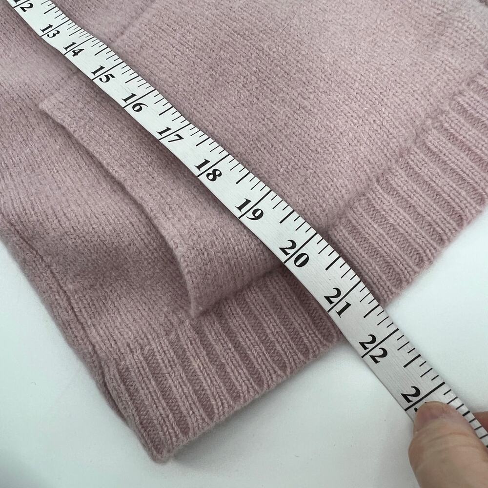 Weekend Max Mara Hooded Wool Sweater Vest Cardigan Pink Full Zip Large READ - Picture 16 of 16